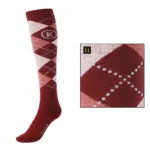 Čarape Kavalkade bordo/roza