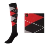 Kavalkade čarape crvena/crna