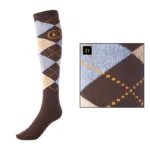 Čarape Kavalkade smeđa/svijetloplava