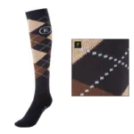 Čarape Kavalkade t.plava/smeđa